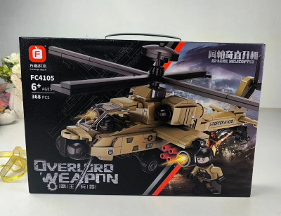 Конструктор Военный вертолет Апач 368дет. FC4105