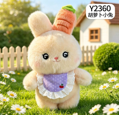 Заяц морковный ЛЮКС 20см Y2360