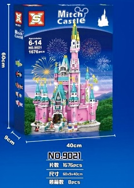 Конструктор 3D Волшеб. замок 1676дет. SX9021