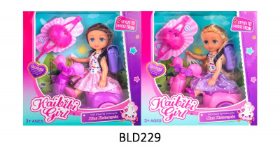Кукла на мопеде BLD229