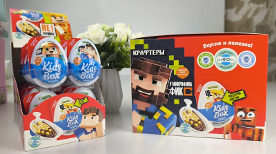 КРАФТЕРЫ ЮНИ, ТУМКА, ВЛАДУС И ЛЕНЯ, ФИКСПЛЕЙ KIDS BOX Десерт с подарком 24шт/уп, 20г. УТ77964