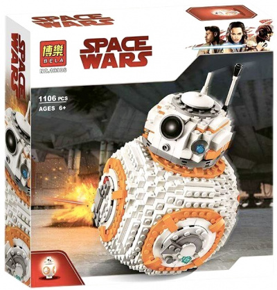 Конструктор Стар Ворс Звезд. войны дроид BB-8 1105дет.10906