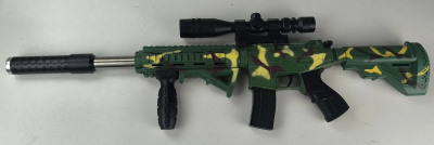 Автомат пл.механич. с лаз-ым. прицелом в пакете 70см, 6mm M-16A