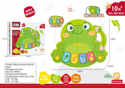 Развивающая игрушка Лягушка инд/уп 368-90Q/YM908714