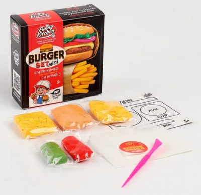 «Slime Лаборатория» Funny Kitchen Burger set mini SS500-40244