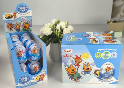 ТРИ КОТА КАНИКУЛЫ KIDS BOX Десерт с подарком 12шт/уп, 20г. УТ67500