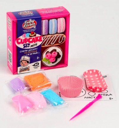 «Slime Лаборатория» Funny Kitchen Cup-cake set mini SS500-40245