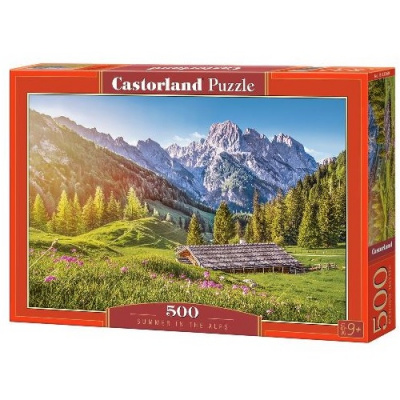 Пазлы B-53360 Лето в Альпах, 500 деталей Castor Land