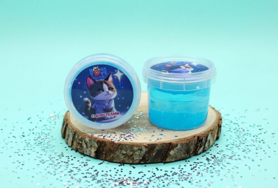 Слайм "Хоматойс" с голубыми блестками 90гр. HT001535