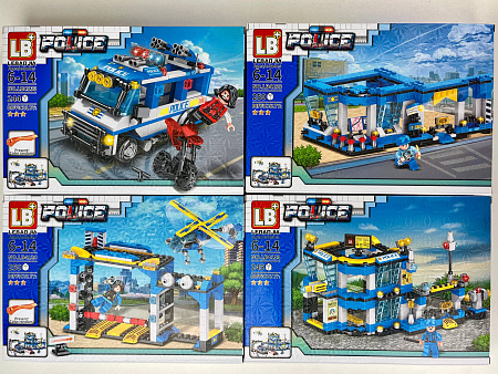 Конструктор City Police 4шт/уп LB4133