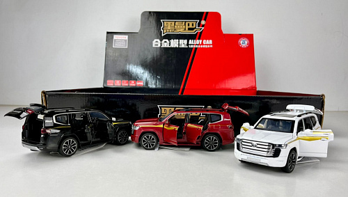 Машина 1:32 Land Cruiser метал,свет,звук LC300 12шт/уп 5385