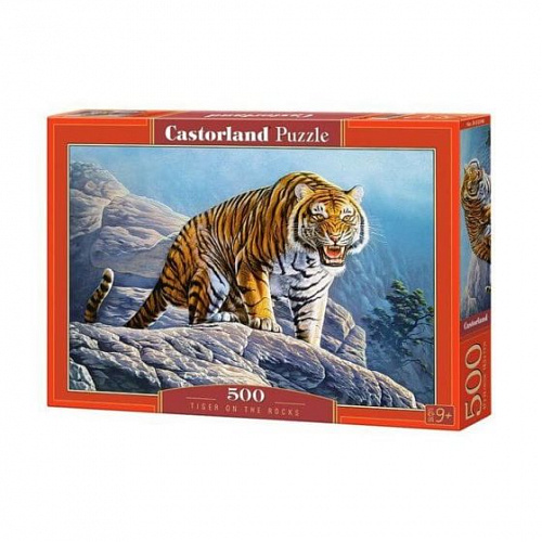 Пазлы B-53346 Тигр на горе, 500 деталей Castor Land