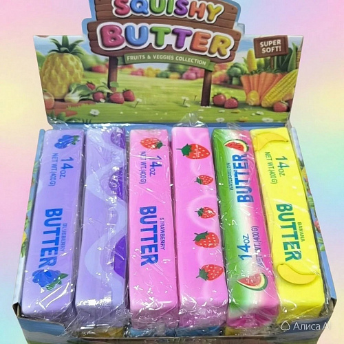 Антистресс Сквиш Масло BUTTER (400g) MIX 12шт/уп TT3245