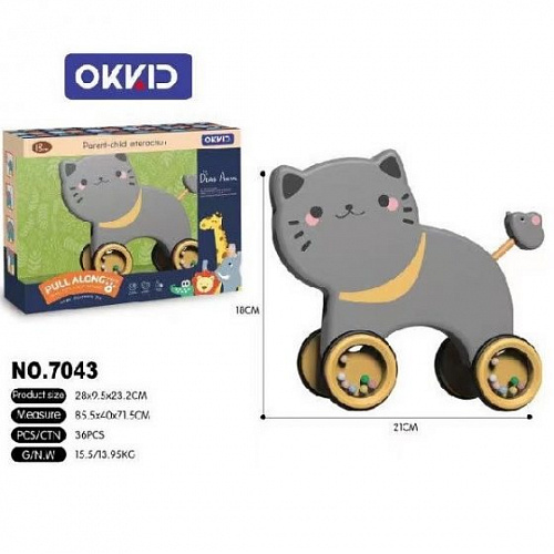 Погремушка Кот инд уп 7043