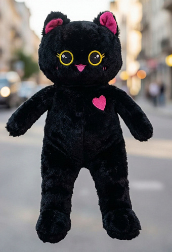 -Кот Черный с сердцем 5672-60