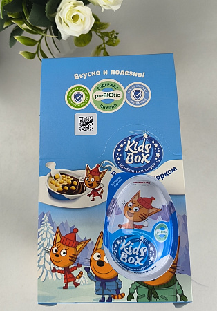 ТРИ КОТА КАНИКУЛЫ KIDS BOX Десерт с подарком 12шт/уп, 20г. УТ67500