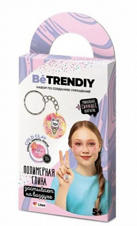 Создай украшения из полимерной глины, "Be TrenDIY" Cold clay. Брелок B033Y
