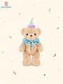 Медведь Happy 45см ЛЮКС SM1516-45