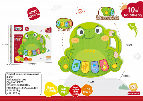 Развивающая игрушка Лягушка инд/уп 368-90Q/YM908714