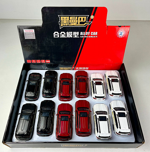 Машина 1:32 Land Cruiser метал,свет,звук LC300 12шт/уп 5385