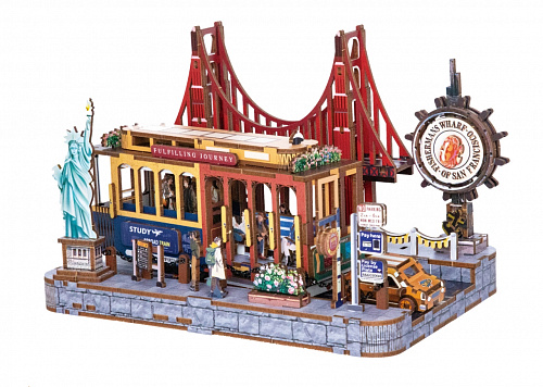 Румбокс деревянный Машина Дангданга+свет 203дет.68084