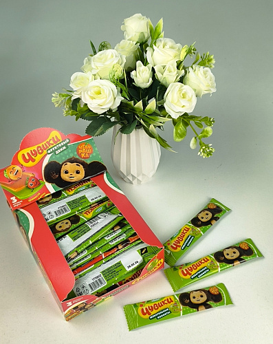 ЧЕБУРАШКА ЧУВИКИ Жевательная конфета 50шт/уп, 10г. УТ59932