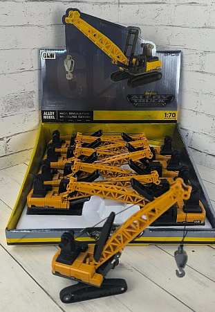 Машина 1:70 Кран гусенич 8шт/уп 9967-GLW
