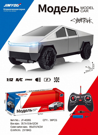 Машина РУ 1:12 Tesla , аккум, свет JY-4026S