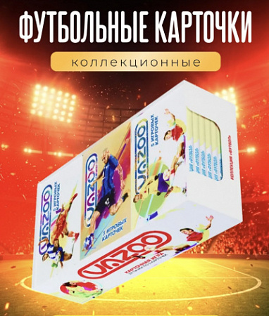 Набор карточек Футбольная лига №8 VAZOO пластик(5шт) 24шт/уп TT3154